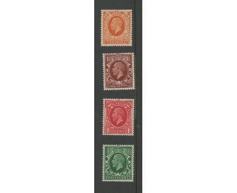 1934-36 photogravure wmk Sideways set U/M. SG 439a-442b Cat £297 (4)