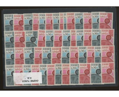1967 Europa set U/M x 25 sets. SG F199-200 Cat £375 (50)