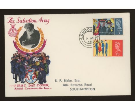 1965 Salvation Army (Phos) Connoisseur FDC with relevant London E1 CDS. Printed address, fine. Cat £375