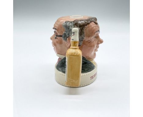 Character jug specially commissioned from Royal Doulton for Jim Beam Bourbon Whiskey. One side present Mr. Pickwick titled Be