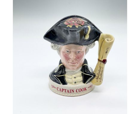 Third of a series. Specially commissioned from Royal Doulton for Jim Beam Bourbon Whiskey. Figural jug of 18th century Britis