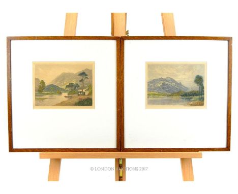 Claude H Rowbotham (British 1864-1949), a pair of limited edition etching and aquatints, from editions of 100 copies 'Loch Ac