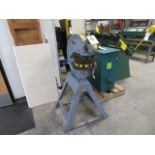 Rotex mod. 18A Hand Turret Punch Press, 8-Ton Cap., 18-Station w/ Shear, Portable Lightweight Stand