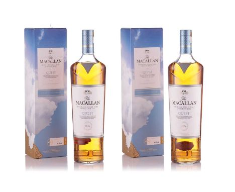 Two bottles of The Macallan Highland Single Malt Scotch Whisky Quest, 40%, 1lt