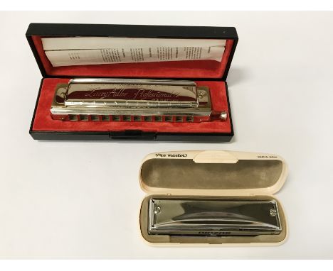 LARRY ADLER PROFESSIONAL HARMONICA &amp; ANOTHER HARMONICA  BY SUZUKI