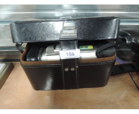 A Panasonic NV-DA1 200X super digital video camera in case