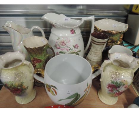 A selection of ceramic vase and similar including Burleigh ware Japonica 