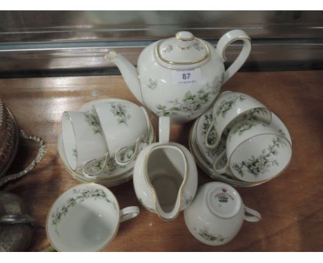 A vintage part tea service by Franconia with transfer print