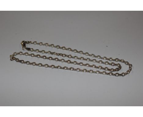 An approx. 18" Sterling silver belcher chain 