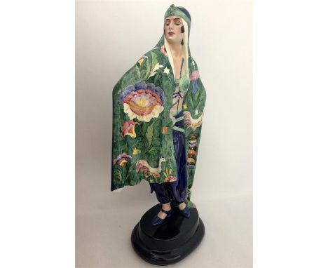 A large Goldscheider figure of 'Aida' (Egyptian dancer). Designed by Josef Lorenzl. Model 5281. Impressed and printed marks. 