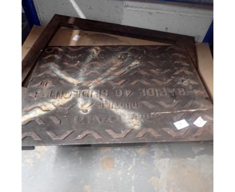 PAM Ductile man hole covers and surround, 55 x 70 cm. Not available for in-house P&amp;P