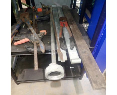 Mixed metal tools to include F clamps. Not available for in-house P&amp;P 