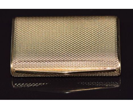 Van Cleef &amp; Arpels 18ct gold engine turned pill case, in original box, 20.4g&nbsp;