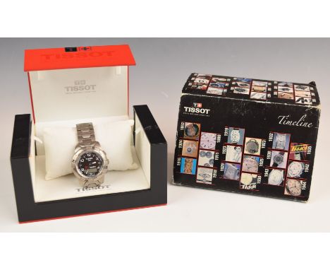 Tissot T Touch Expert gentleman's smart wristwatch ref. QKO-HA-142252 with luminous hands and hour markers, digital display, 