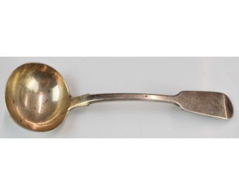 Victorian hallmarked silver fiddle pattern ladle, London 1840, maker&nbsp;Charles Lias, length 18cm, weight 79g