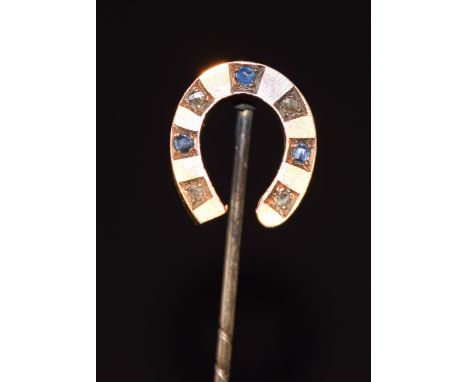 A horseshoe stick pin, in original fitted S Ferris, Calne box