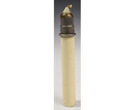 'The Arctic candle Lamp' candleholder with spring loaded mechanism, height 19cm