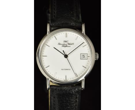 International Watch Company (IWC) Portofino gentleman's automatic wristwatch ref. IW351311&nbsp;with date aperture, silver ha