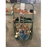 Oxy-Acetylene Tank Cart, with Gauges and Torches