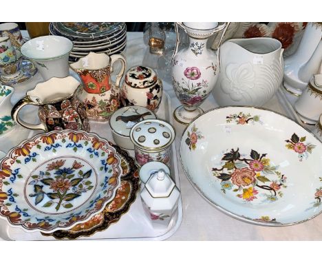 A collection of decorative china:  Spode; Mason's; etc. 