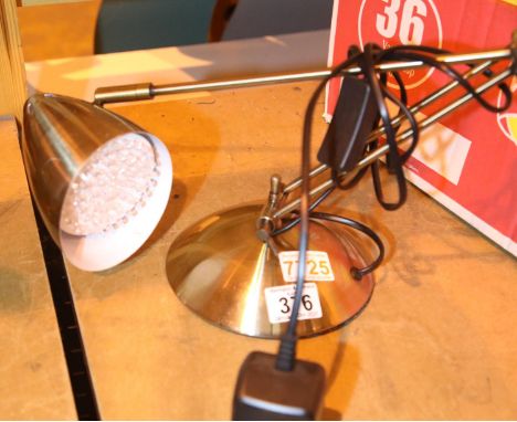 Modern adjustable anglepoise type desk lamp. Not available for in-house P&P, contact Paul O'Hea at Mailboxes on 01925 659133C