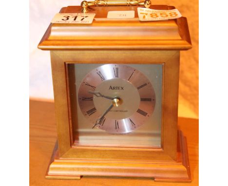 Pair of plus extra wide angle 7x35 binoculars and a quartz movement carriage clock. Not available for in-house P&amp;P, conta