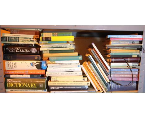 Shelf of hardback books. Not available for in-house P&amp;P, contact Paul O'Hea at Mailboxes on 01925 659133 