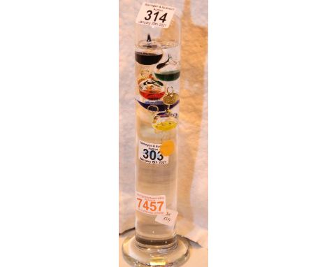 Glass tube thermometer. Not available for in-house P&amp;P, contact Paul O'Hea at Mailboxes on 01925 659133 