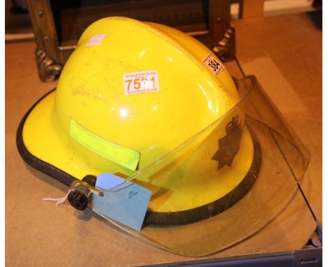 M.O.D firemans helmet. P&amp;P group 2 (£18+VAT for the first lot and £3+VAT for subsequent lots) 