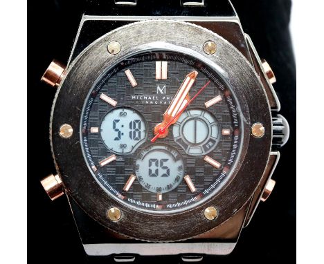 New boxed Michal Philippe gents wristwatch. P&amp;P Group 1 (£14+VAT for the first lot and £1+VAT for subsequent lots) 