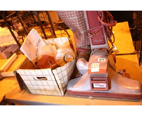 Kirby Legend II vacuum cleaner with attachments. Not available for in-house P&P, contact Paul O'Hea at Mailboxes on 01925 659