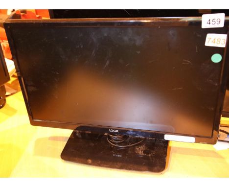 Logik 23" flat screen TV with no remote. Not available for in-house P&P, contact Paul O'Hea at Mailboxes on 01925 659133Condi