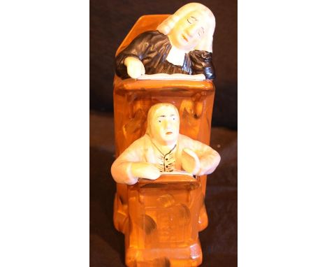 Ceramic vicar and clerk figurine. P&amp;P Group 3 (£25+VAT for the first lot and £5+VAT for subsequent lots) 