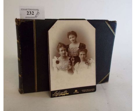 A Lafayette's mezzotint photograph, of a young girl, other portrait photographs, and two topographical albums, including view