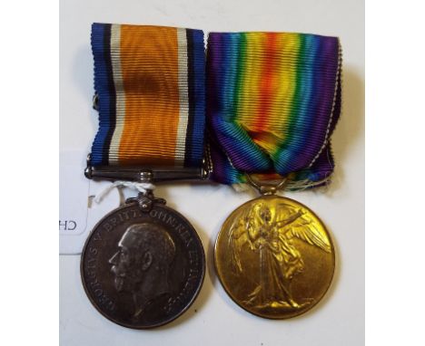 A British War Medal and Victory Medal pair, awarded to 7835 Pte G F Dalling 14-London Reg, with a meerschaum pipe and cigaret