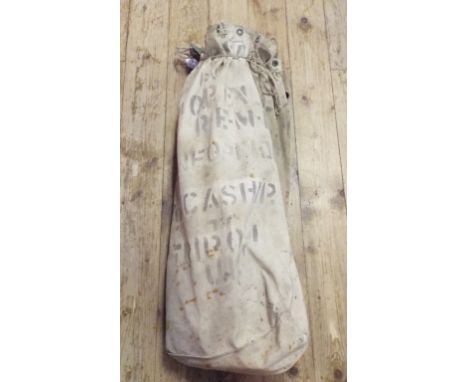 A US Army issue single man tent, with stencilled bag, 1942