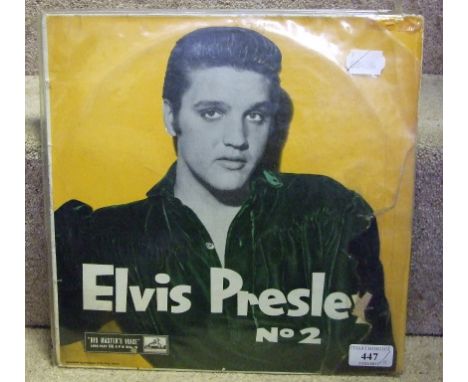 A collection of vintage HMV and RCA records, comprising Elvis Presley No 2, The Best of Elvis, Loving You, Rock 'N' Roll and 