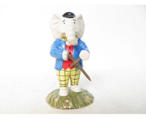 Rupert by Royal Doulton Edward trunk-pretending to be an outlaw in original box with coa