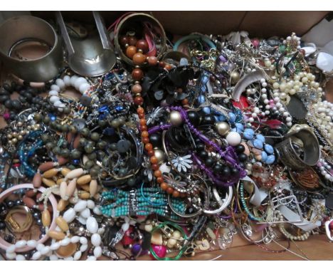 Large quantity of costume jewellery some vintage 