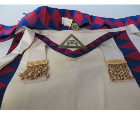 Masonic apron &amp; sash 