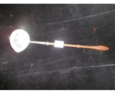 GEORGE II LARGE HM SILVER TODDY LADLE, LONDON 1749, WITH RESTORED HANDLE