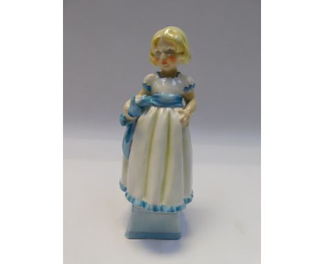Royal Worcester maybe prototype figure of Monday's child is fair of face, no Worcester mark,&nbsp;in&nbsp;good condition with
