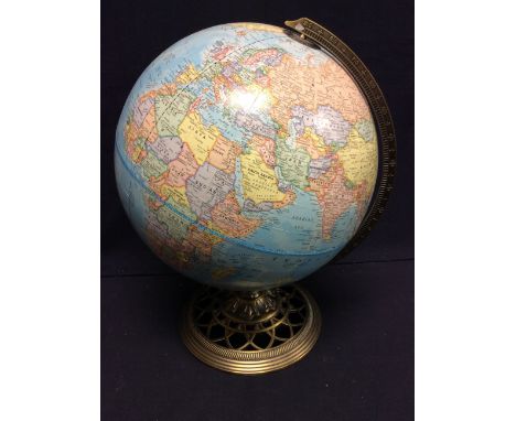 A 1980s/90s table top globe by George F Cram &amp; Co.
