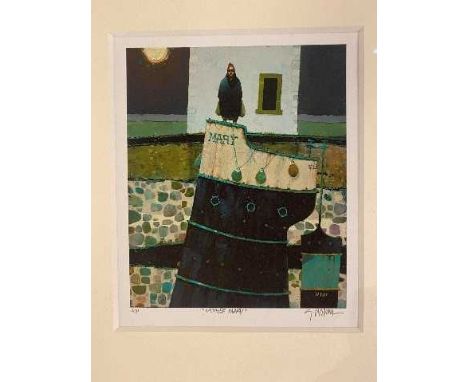 * GORDON WILSON,MOTHER MARY,artist proof limited edition print, signed 48cm x 54cm overall,Framed and under glass