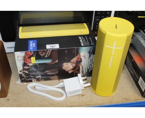 An Ultimate Ears Megablast portable blue-tooth speaker