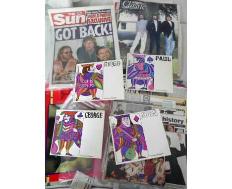 A collection of vintage Beatles ephemera 