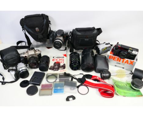 Photography - Cameras and accessories to include a Sony A100, Canon EOS 50E and similar. [W]