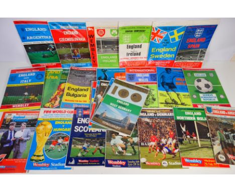 Football Programmes, Internationals, England homes 1965 onwards (29) Very Good