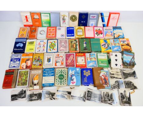 Playing Cards - Approx 50 boxed used playing cards, to include 56 Australian Views Souvenir playing cards, Euro tunnel playin