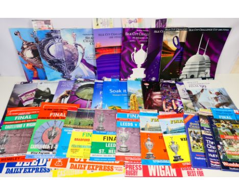 Rugby League Programmes & Tickets, An extensive collection of Rugby League Challenge Cup Final programmes 1969 to 2006 with o